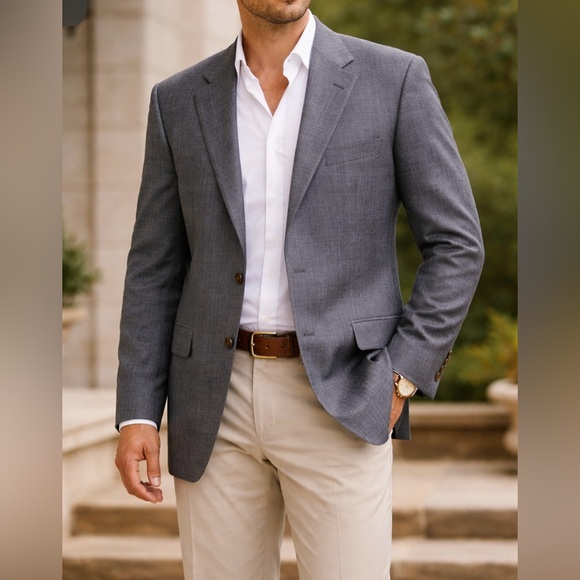 Lauren Ralph Lauren Other - Ralph Lauren Classic Old Money Silk Wool Men Blazer Sport Coat – Size 43R